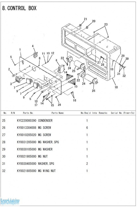 HITACHI Części zamienne do E35MA.