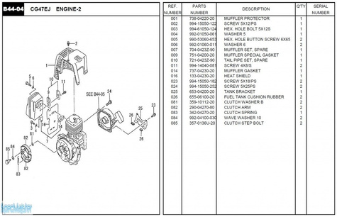 HITACHI Części zamienne do CG47EJ.