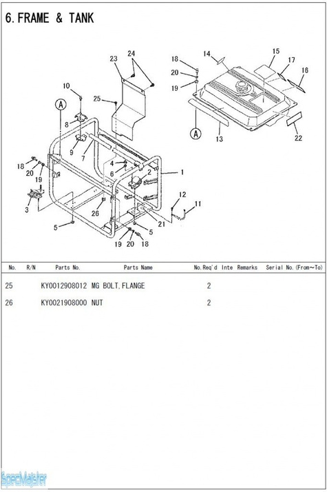HITACHI Części zamienne do E50MA. Rozkładówka nr.1