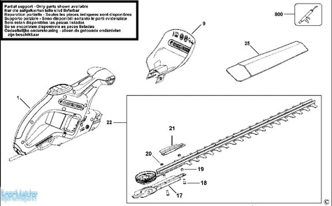 BLACK&DECKER Części zamienne do GT501.