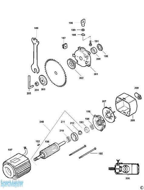 DeWALT Części zamienne do DW720K.