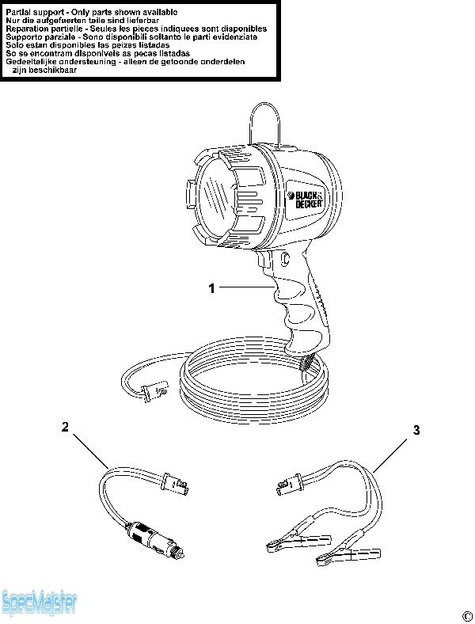 BLACK&DECKER Części zamienne do BDSL300.