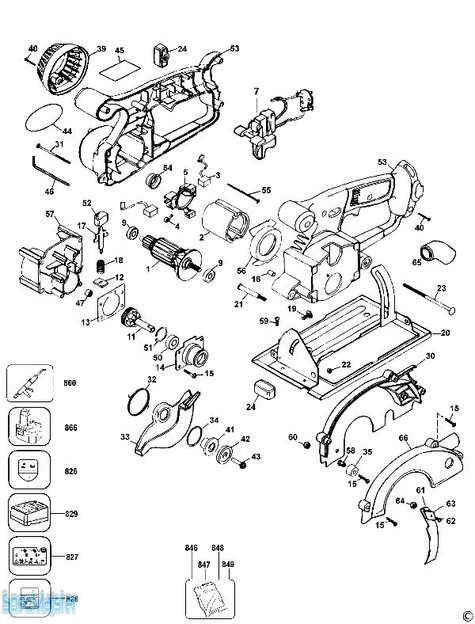 DeWALT Części zamienne do DW936.