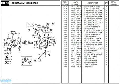HITACHI Części zamienne do CH55EPA(SM).