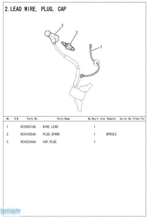 HITACHI Części zamienne do E40MA. Rozkładówka nr.1