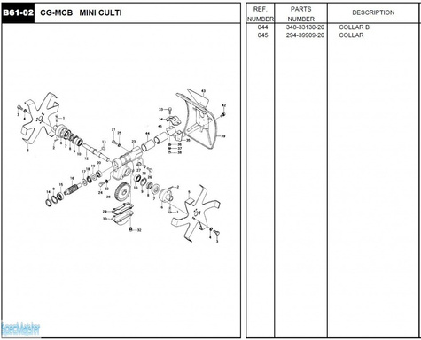 HITACHI Części zamienne do CG-MCB.