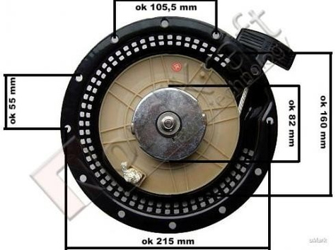 Szarpak, rozrusznik, starter 186 do silników diesel Kod: CZAGR-0019 (Produkt Wycofany)