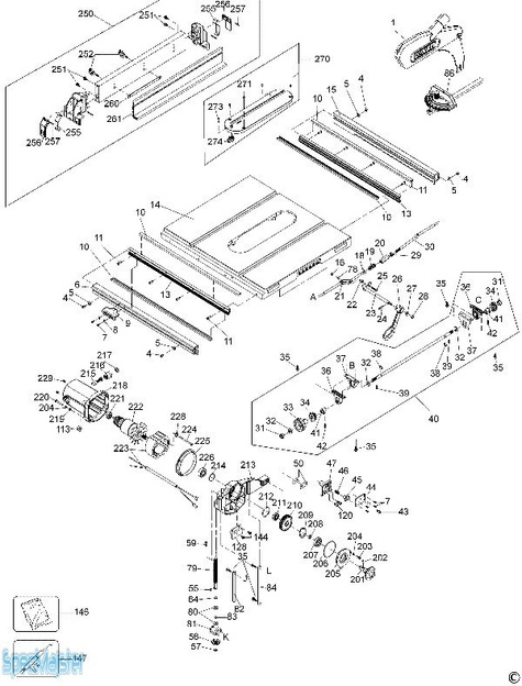 DeWALT Części zamienne do DW745.