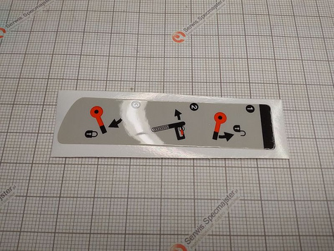 BOSCH Część zamienna do GCM 12 SD - ETYKIETA nr. 255 Kod: 1 609 902 490