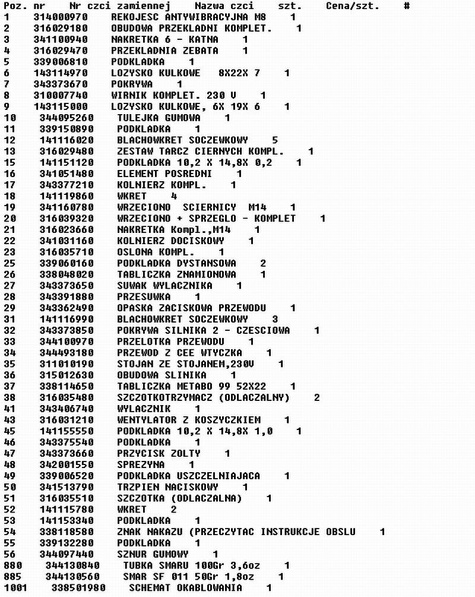 METABO Części zamienne do WQ125.