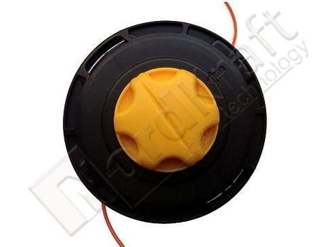 Głowica żyłkowa EASY-LOAD M10 x1.25 żółta (15 szt.) utwardzana + tarcza, nóż 8 zębny Kod: CZKOS-0173