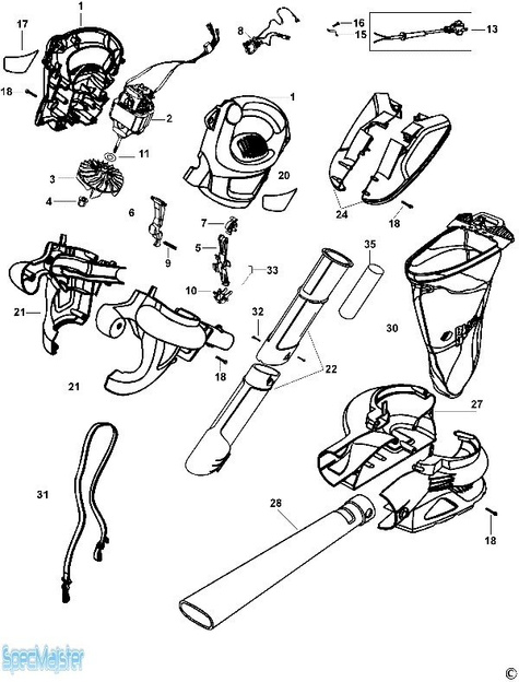 BLACK&DECKER Części zamienne do GW3000.