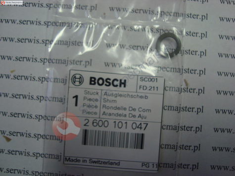 BOSCH Część zamienna do PSB 700-2 RE- PODKŁADKA WYRÓWNUJĄCA 0,3mm nr.37 Kod: 2 600 101 047