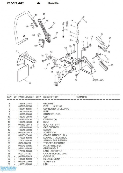 HITACHI Części zamienne do CM14E.