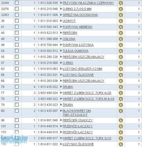 Części zamienne do GBH 2-26 DFR.