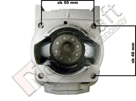 Cylinder pod tłok Ø44mm z dwoma uszczelkami do kosy spalinowej Kod: CZKOS-0003