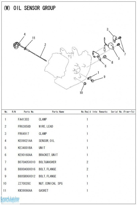 HITACHI Części zamienne do E40MA. Rozkładówka nr.2