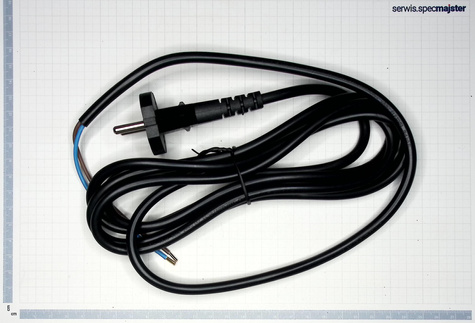 BOSCH Część zamienna do PBS 75 A- Przewód zasilający 2,65m 2x1,0mm Nr. 805 Kod: 1 607 000 388