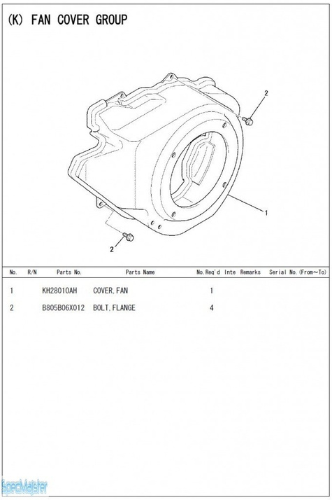HITACHI Części zamienne do E57MA. Rozkładówka nr.2