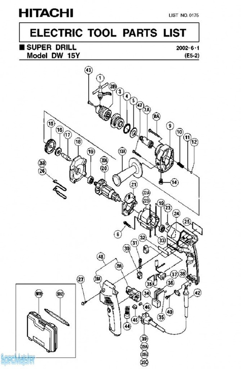 HITACHI Części zamienne do DW15Y.