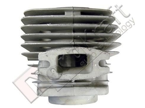 Cylinder pod tłok Ø45mm (52CC) z dwoma uszczelkami do pilarki spalinowej Kod: CZPIL-0003
