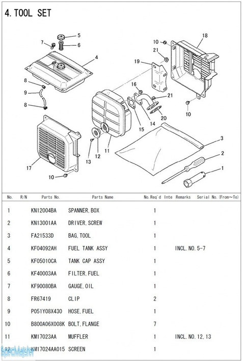 HITACHI Części zamienne do E24.