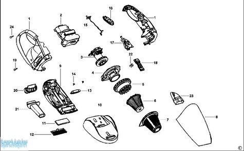 BLACK&DECKER Części zamienne do CV1205.