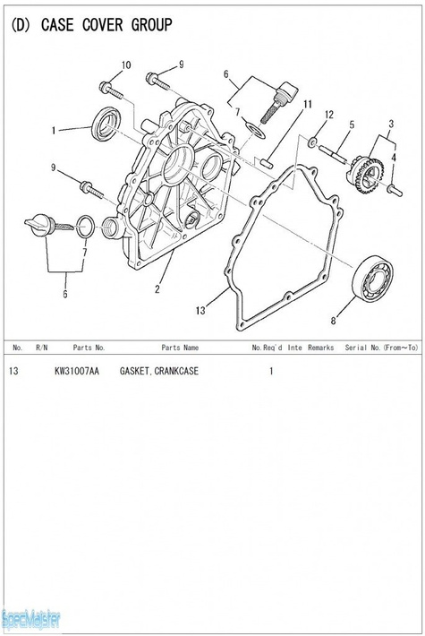 HITACHI Części zamienne do E35MA.