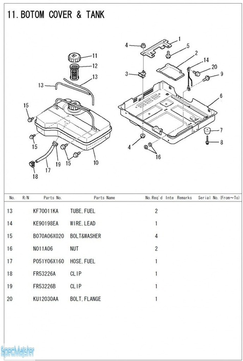 HITACHI Części zamienne do E10U.