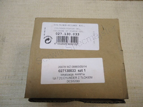 MAKITA Część Zamienna do DCS520-Tłok i cylinder Nr152 Kod:027130033 (zam. 027130034)