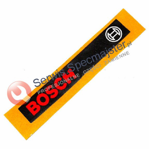 BOSCH Część zamienna do GHO 31-82- Tabliczka firmowa nr. 20 Kod: 1 601 110 481