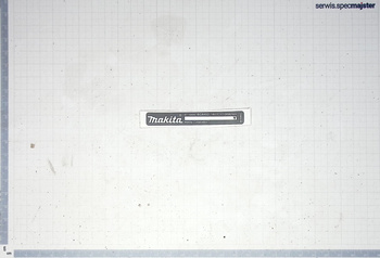 MAKITA Część zamienna do BGA452- Tabliczka znamionowa Nr. 34 Kod: 862497-9 zam.862598-3