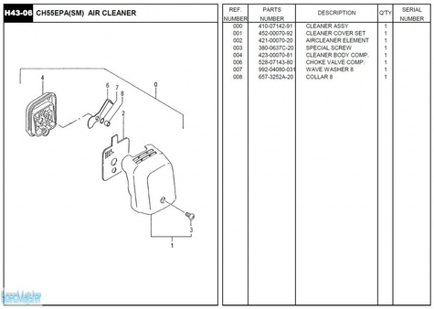 HITACHI Części zamienne do CH55EPA(SM).