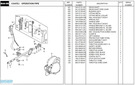 HITACHI Części zamienne do CG47EJ.