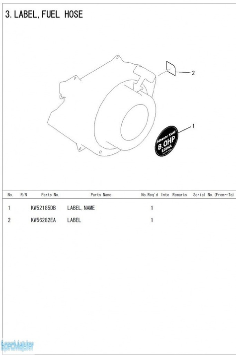 HITACHI Części zamienne do E35MA.