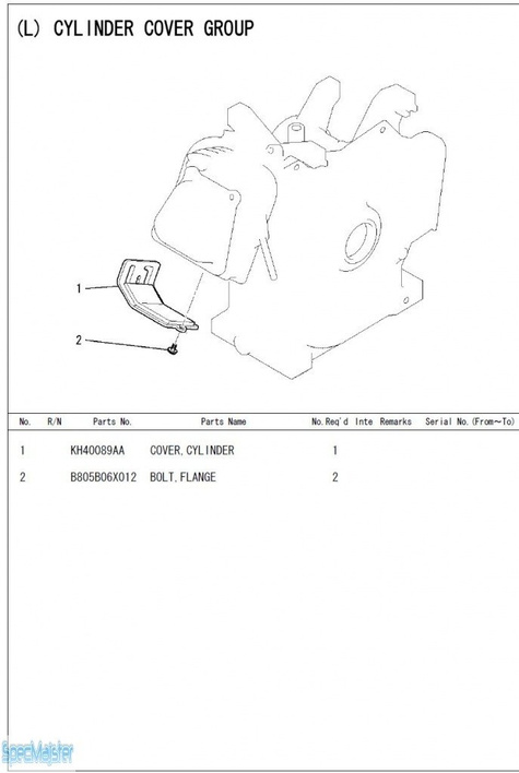 HITACHI Części zamienne do E50MA. Rozkładówka nr.2