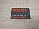 BOSCH Część zamienna do GWS 14-125 CE- Tabliczka Znamionowa nr.9 Kod:1 601 118 A77