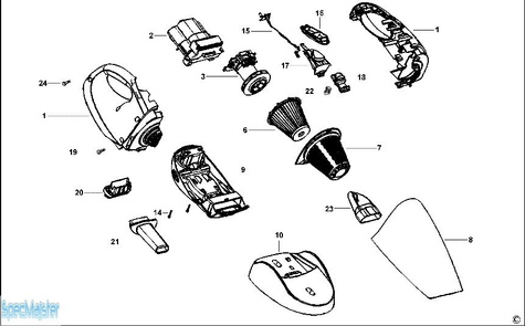 BLACK&DECKER Części zamienne do CV7205.