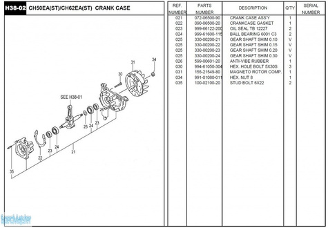 HITACHI Części zamienne do CH50EA(ST).