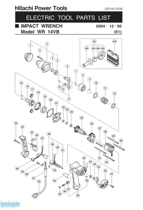 HITACHI Części zamienne do WR14VB.