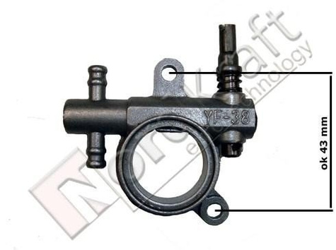 Pompka oleju, pompka olejowa T38 do pilarki spalinowej Kod: CZPIL-0066