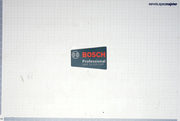 Bosch Część zamienna do GWS 15-125 CIEP-Tabliczka Firmy GWS 15-125 CIEP nr.9 Kod: 1 601 11C 00C
