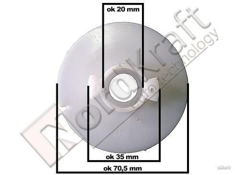 Koło linowe do startera twardego T2 do kosy spalinowej Kod: CZKOS-0100