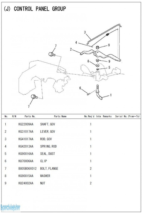 HITACHI Części zamienne do E50MA. Rozkładówka nr.2