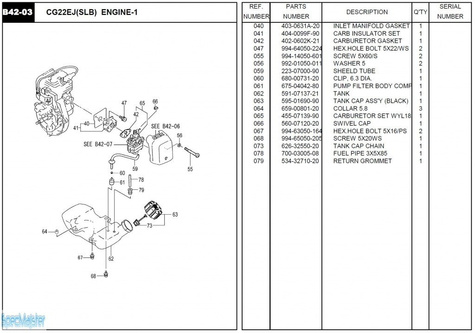 HITACHI Części zamienne do CG22E(SLB).
