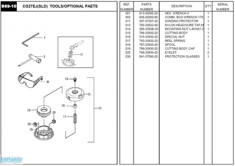 HITACHI Części zamienne do CG27EJ(SLD).
