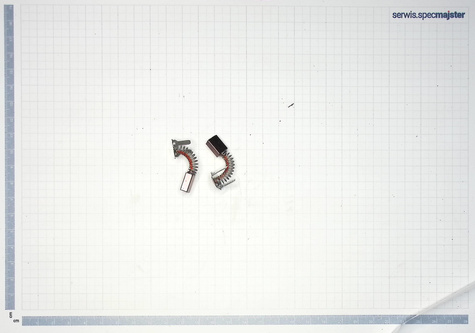 BOSCH Część zamienna do GDS 12 V - ZESPÓŁ SZCZOTEK WĘGLOWYCH nr. 816 Kod: 2 609 199 048