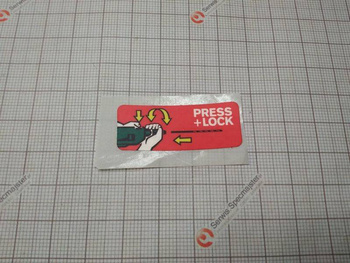 BOSCH Część zamienna do PSB-700-RE- Tabliczka informacyjna nr.52 Kod: 2 601 119 419