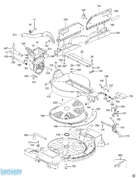 DeWALT Części zamienne do DW716.
