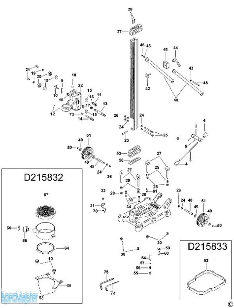 DeWALT Części zamienne do D215831.